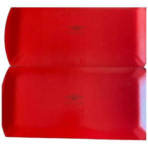 Set of 4 1950s lap trays, Red with Asian scene - Picture 5 of 15